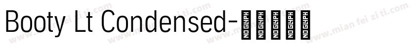 Booty Lt Condensed字体转换